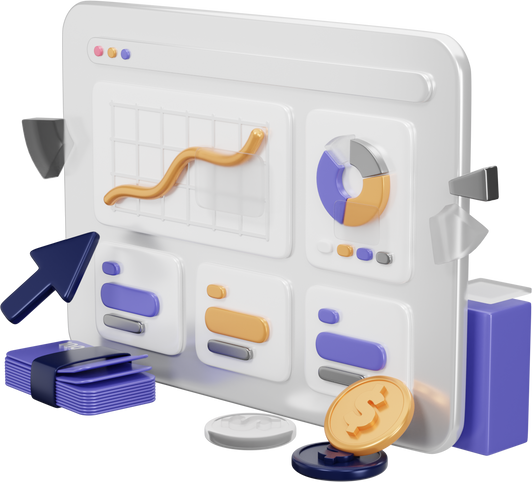 Financial Dashboard 3D Icon